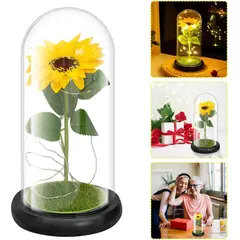 GENERICO - Girasol Eterno Artificial Ideal para Decoración de Interiores