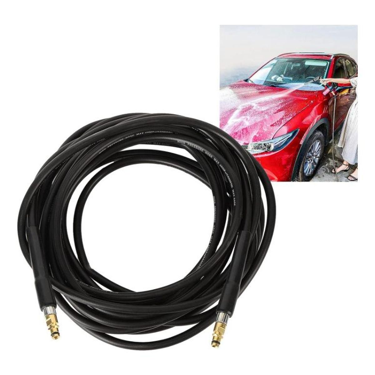 GENERICO - Manguera de Alta Presión de 5m para Lavado Eficiente