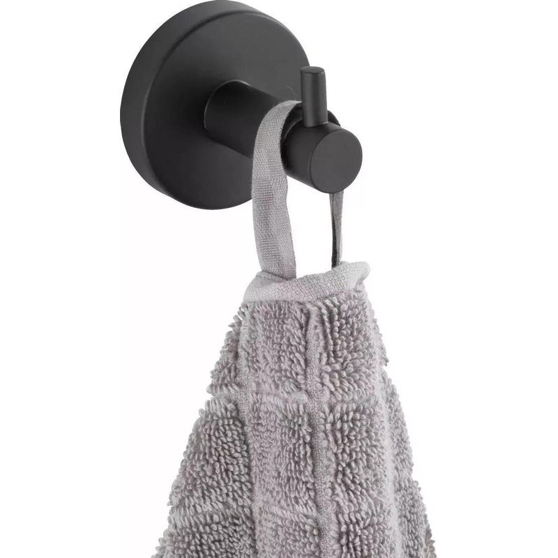 GENERICO - Perchero de Pared de Aluminio Negro para Toallas y Ropa