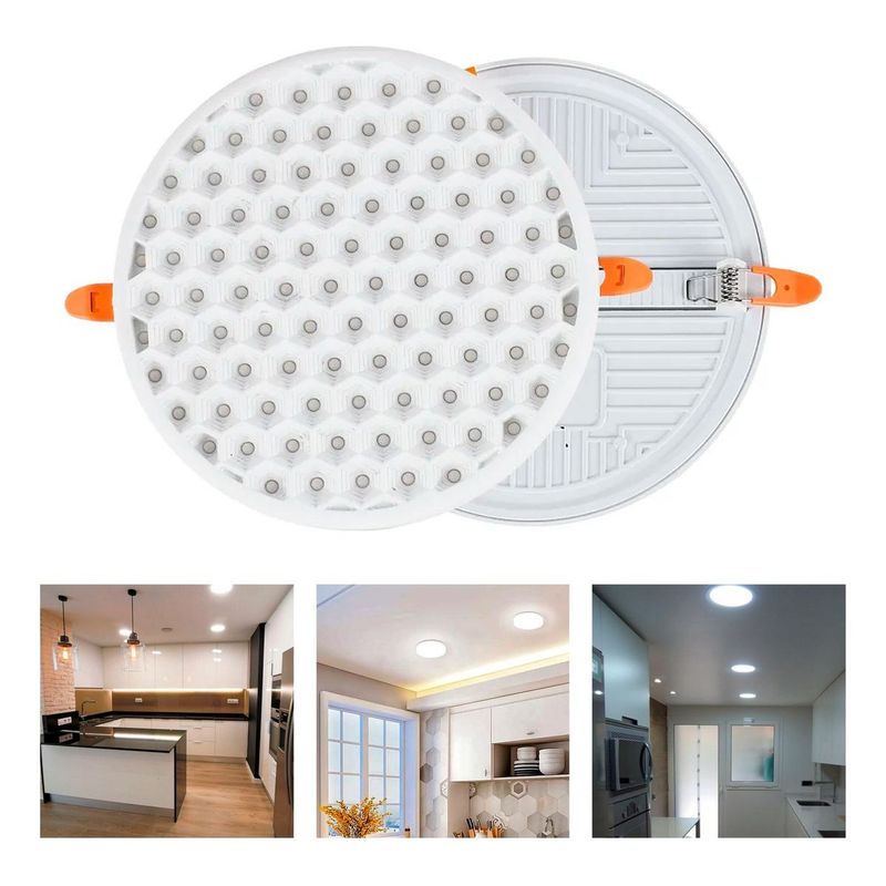 GENERICO - Foco LED Embutido Redondo Blanco Frío 24W para Techo