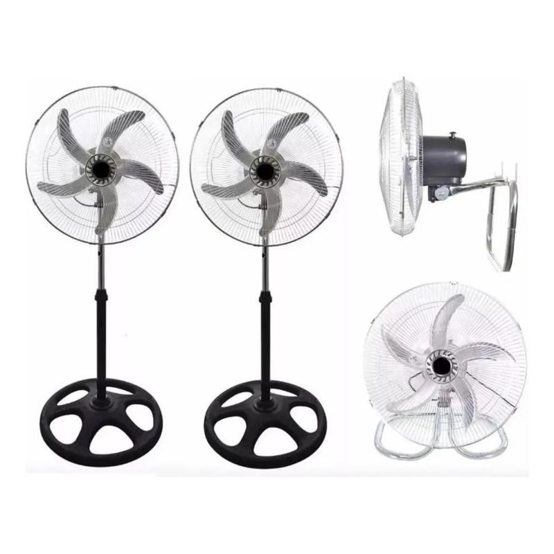 GENERICO - Ventiladores de Pie Ajustables con Oscilación - Pack de 2