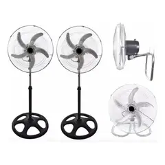 GENERICO - Ventiladores de Pie Ajustables con Oscilación - Pack de 2