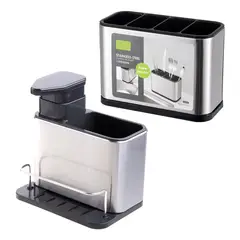 GENERICO - Escurridor de Cubiertos y Dispensador 2 en 1