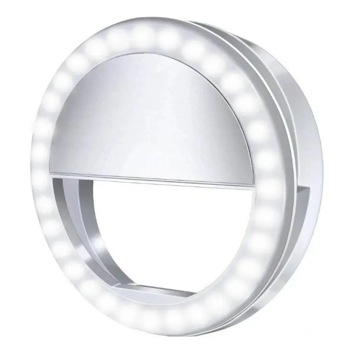 GENERICO - Aro de Luz LED Recargable para Celular con 36 LEDs