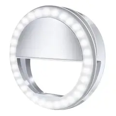 GENERICO - Aro de Luz LED Recargable para Celular con 36 LEDs