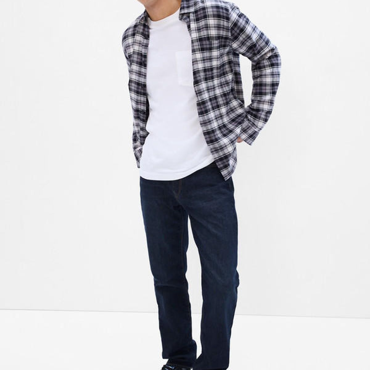 GAP - Jeans Straight Dark Wash Hombre Azul