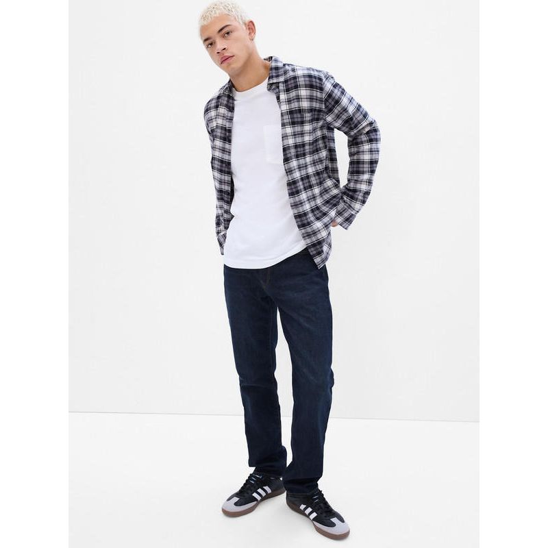 GAP - Jeans Straight Dark Wash Hombre Azul