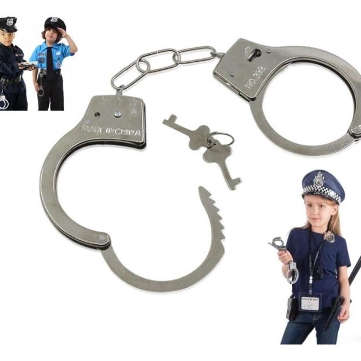 GENERICO - Esposas de Metal para Halloween y Cosplay - Juego de Rol