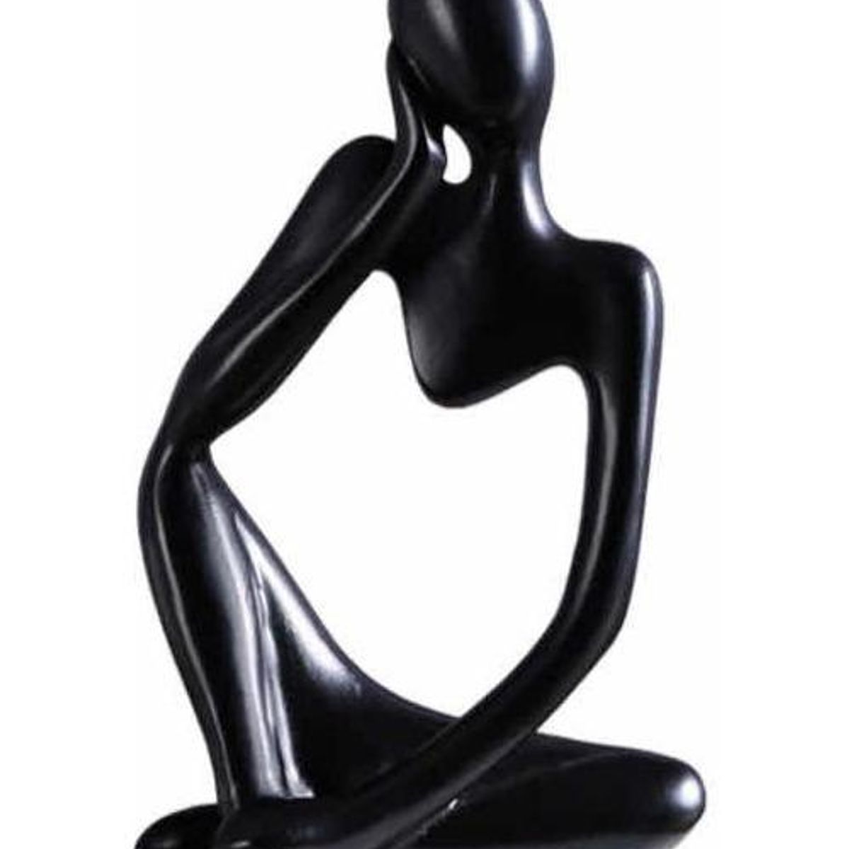 GENERICO - Estatua Abstracta Hombre Pensador en Resina Negros