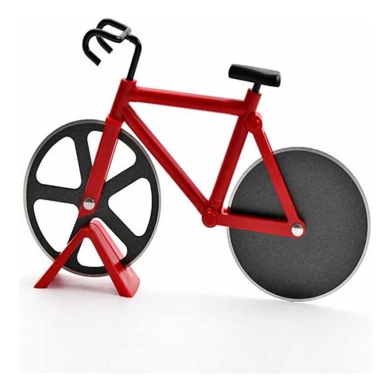 GENERICO - Cortador de Pizza Diseño Bicicleta Corta por Porciones