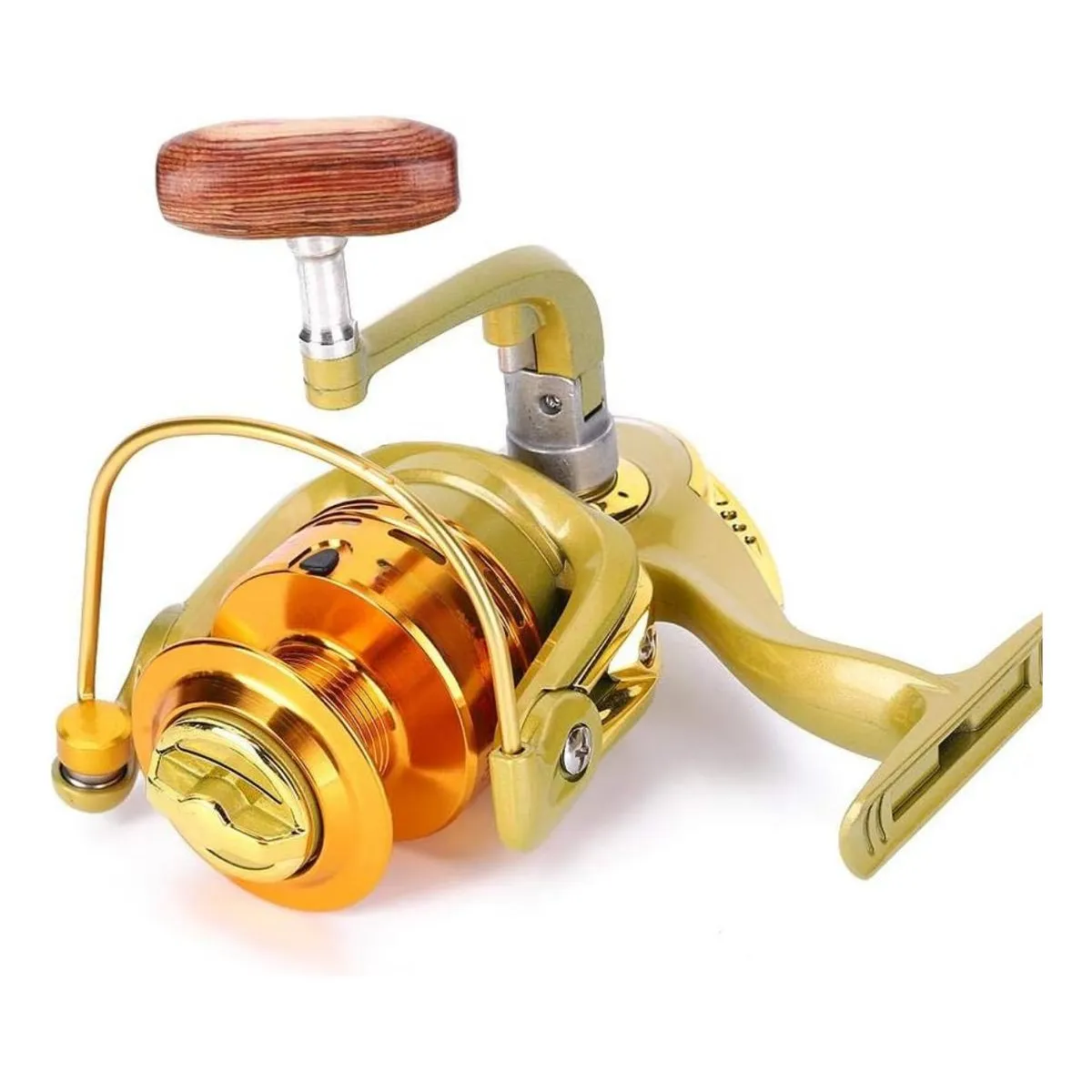 GENERICO - Carrete de Pesca Giratorio Yu-4000 con Gran Capacidad