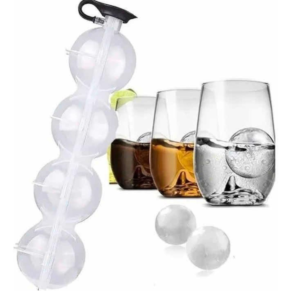 GENERICO - Cubeta para Hielo Esférico para Cócteles y Bebidas