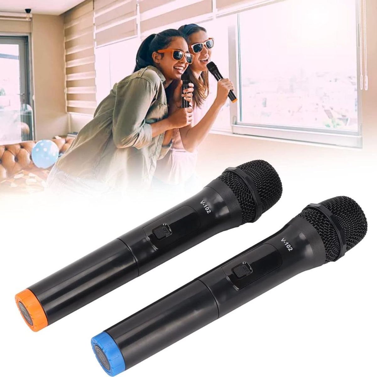 GENERICO - Micrófonos Inalámbricos Duales UHF para Karaoke y Presentaciones