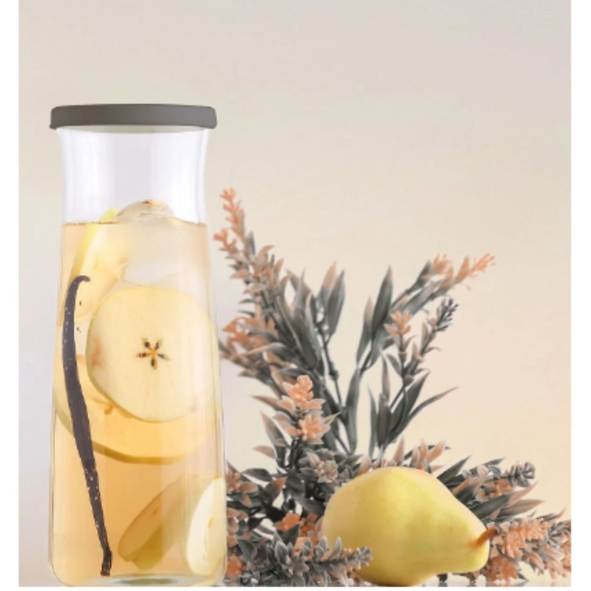 LAV - Jarra De Vidrio Con Tapa 1.2 Litros Cóctel