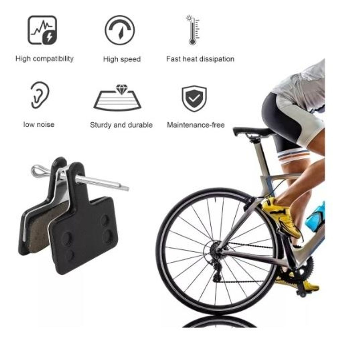 GENERICO - Pastillas de Freno para Bicicleta Shimano B01s - 4 Pares