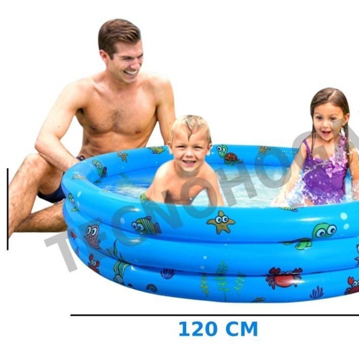 GENERICO - Piscina Inflable Resistente para Niños - Diversión en Verano