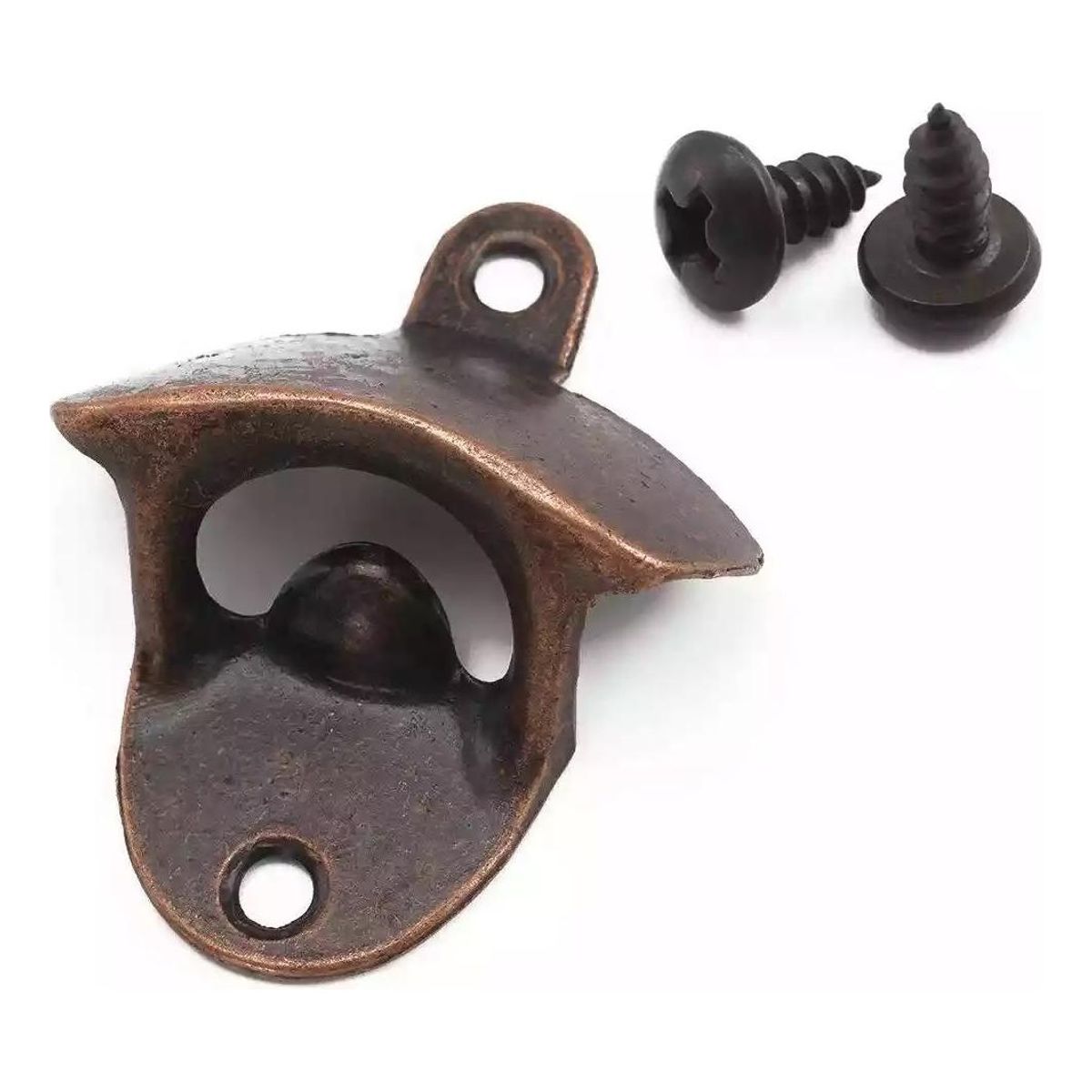 GENERICO - Abridor Metálico para Botellas de Cerveza con Montaje en Pared