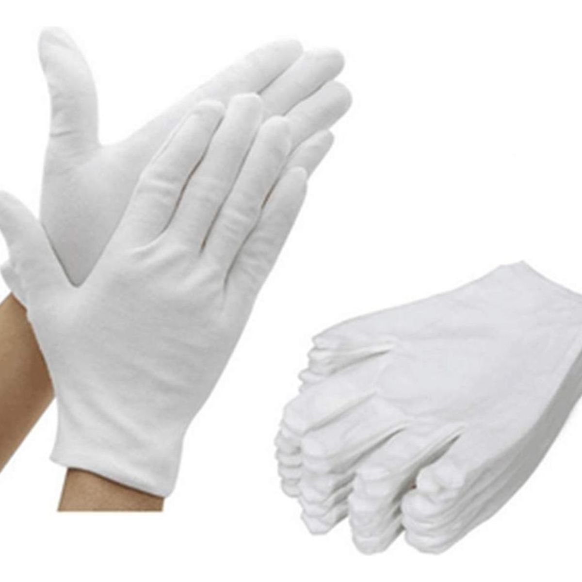 Guantes Dermatológicos Reutilizables de Algodón - 24 Pzs, marca GENERICO - Foto Principal