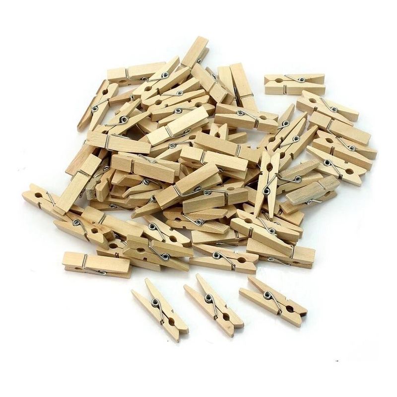 GENERICO - Pack de 20 Pinzas en Forma de Perro para Colgar Ropa