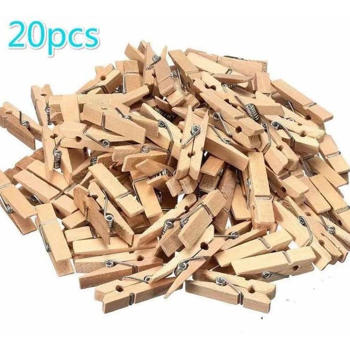 GENERICO - Pack de 20 Pinzas en Forma de Perro para Colgar Ropa