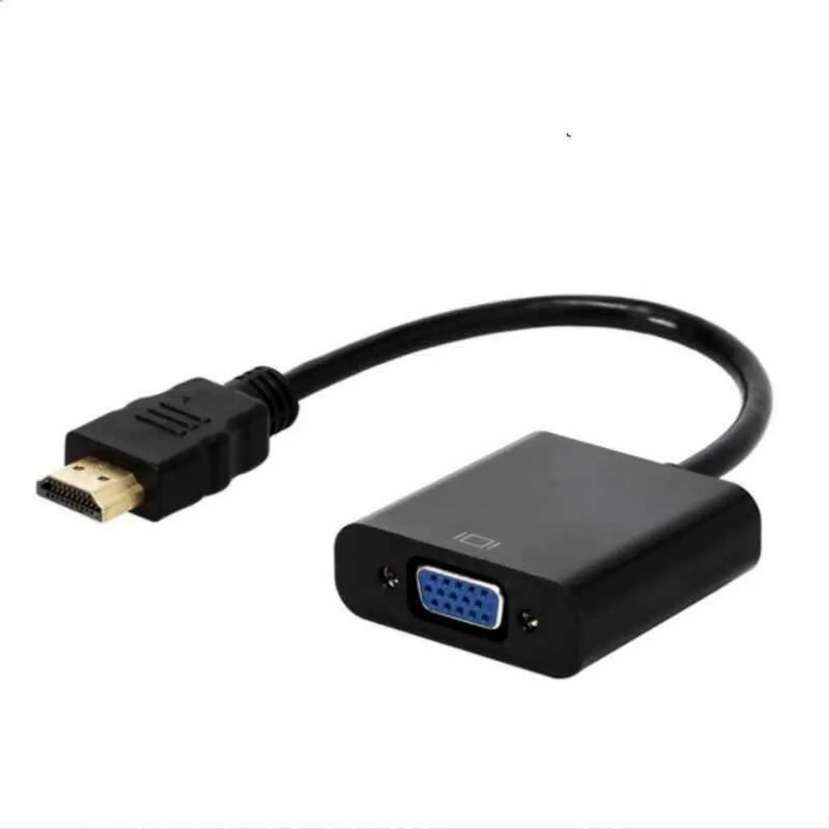 GENERICO - Adaptador Conversor HDMI a VGA con Audio para Proyector