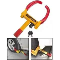 GENERICO - Traba Ruedas Antirrobo Ajustable para Auto y Moto