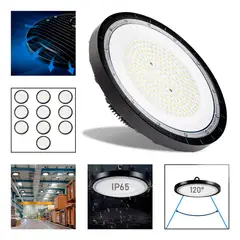 GENERICO - Pack de 10 Focos LED Plafón 200W IP65 Luz Fría 6500K
