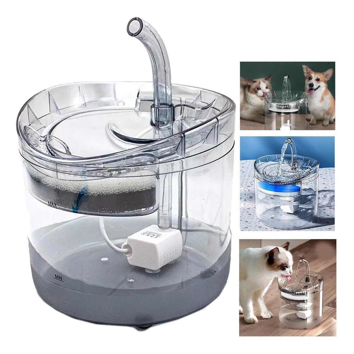 GENERICO - Fuente de Agua Automática para Gatos y Perros 2L