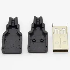 GENERICO - Conector USB Tipo Macho 4 Pines - Pack de 3 Unidades