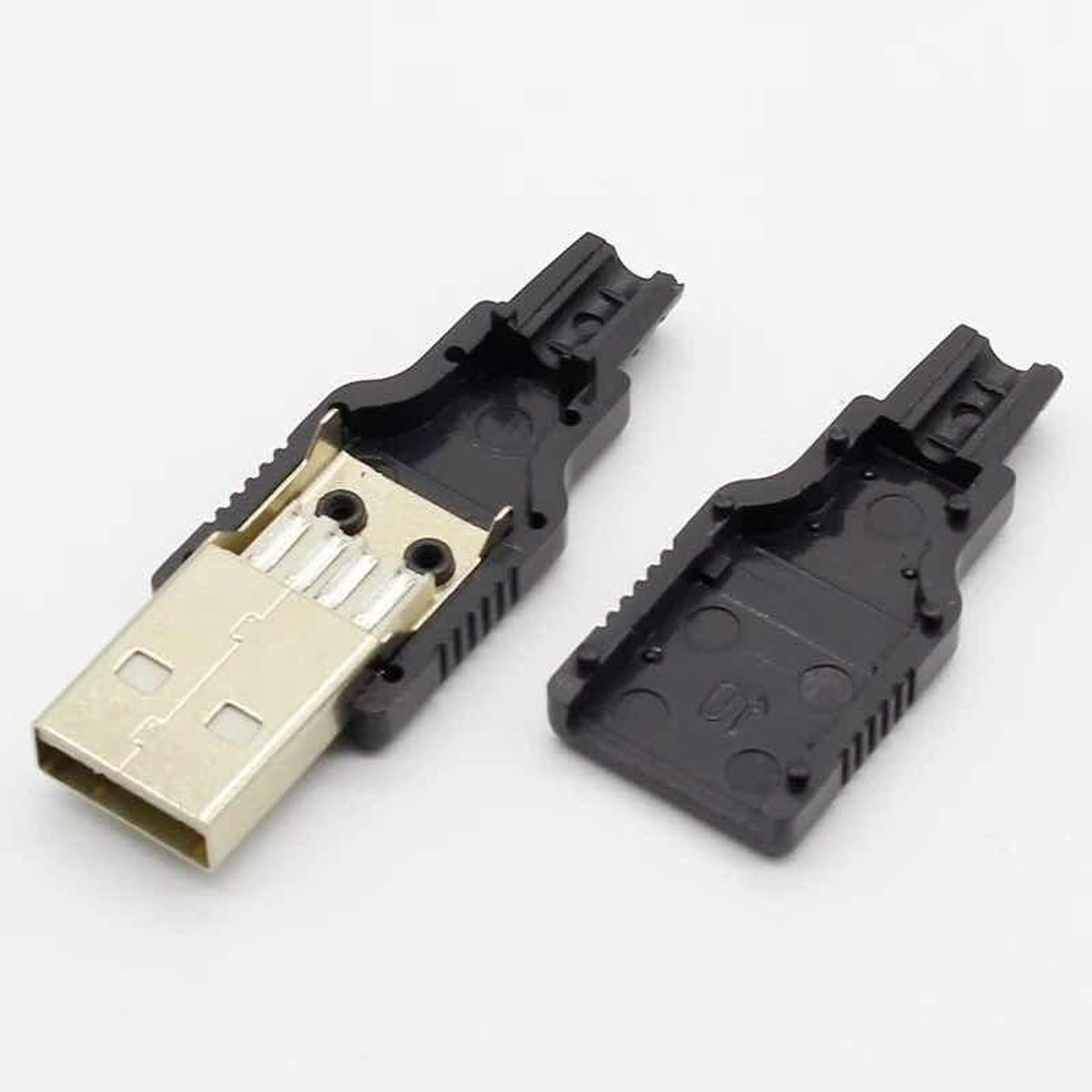 GENERICO - Conector USB Tipo Macho 4 Pines - Pack de 3 Unidades