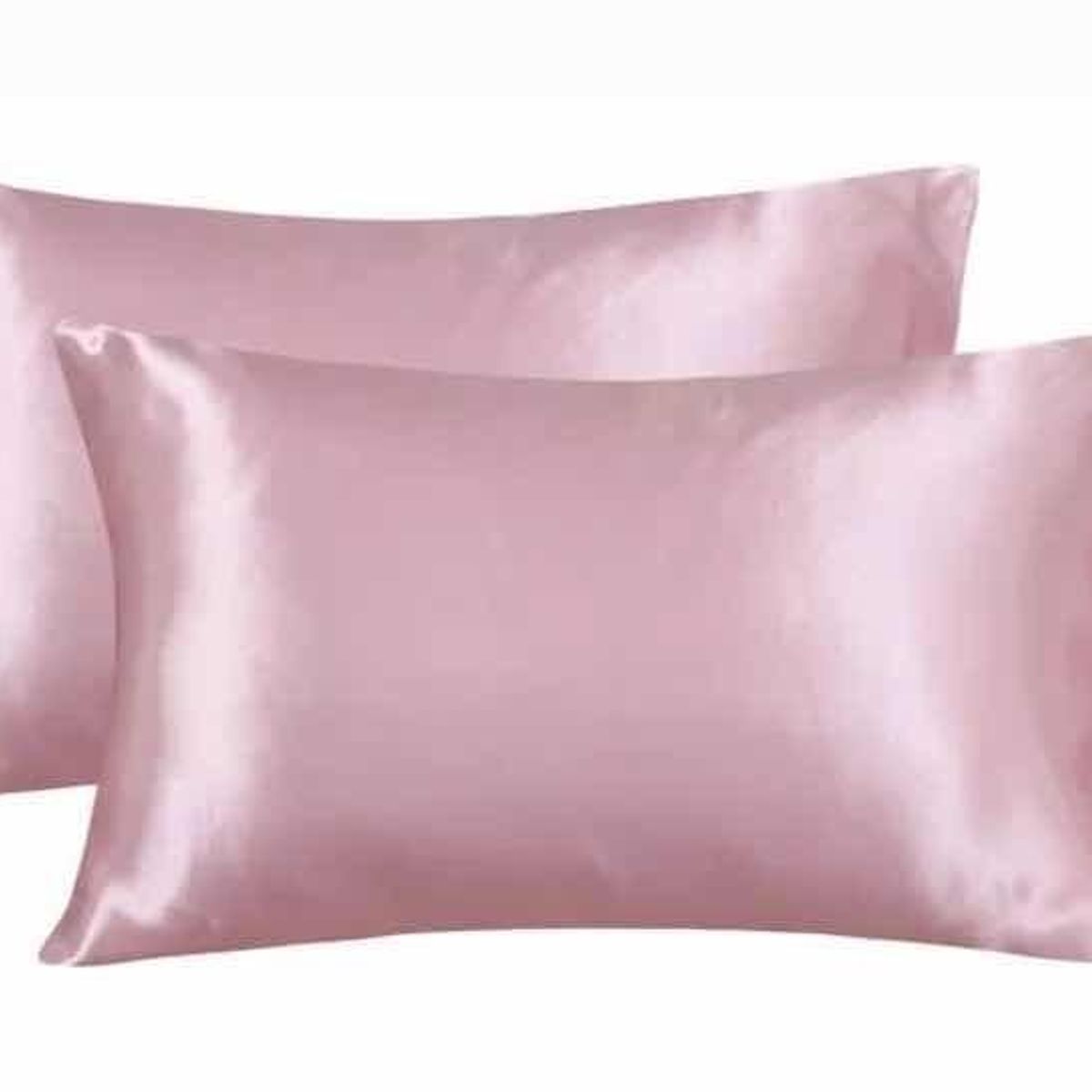 GENERICO - Funda Almohada de Satén Tipo Seda - Pack de 2 Unidades