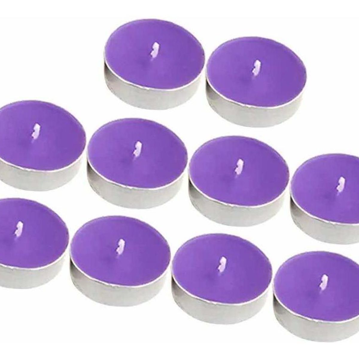 GENERICO - Pack de 25 Velas Flotantes Moradas para Decoración