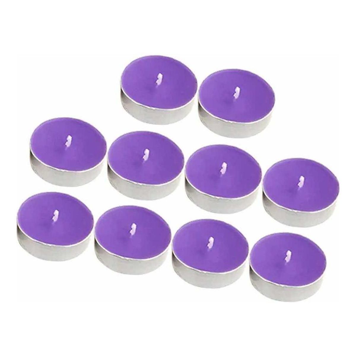 GENERICO - Pack de 25 Velas Flotantes Moradas para Decoración