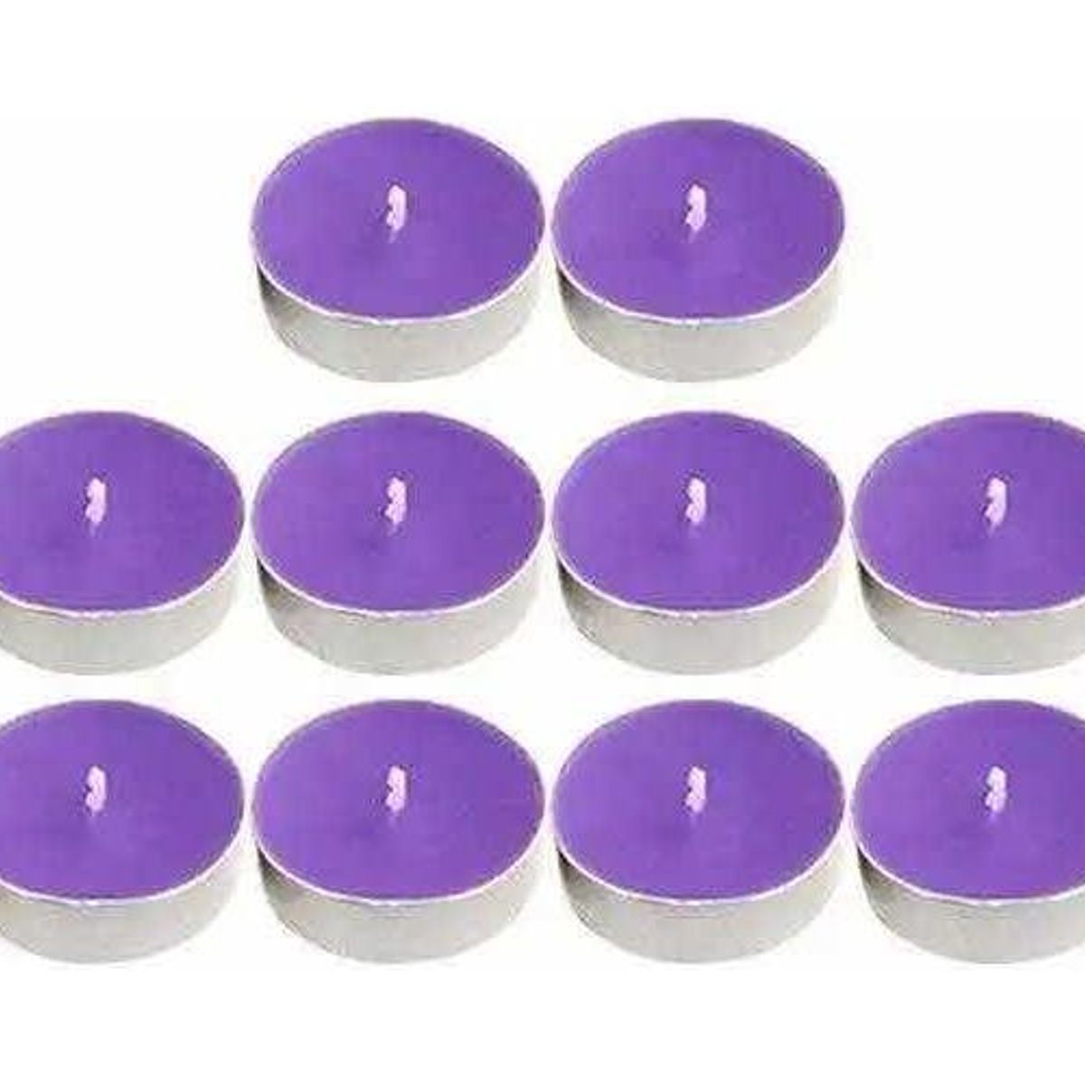 GENERICO - Pack de 25 Velas Flotantes Moradas para Decoración