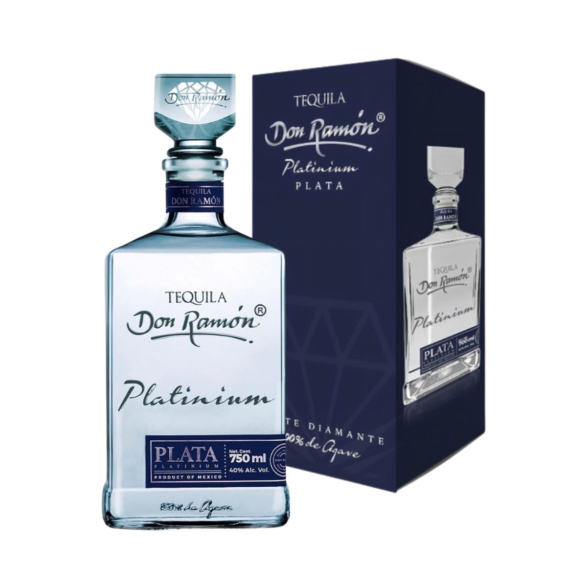 DON RAMON - Tequila Don Ramón Platinium Plata 750ml