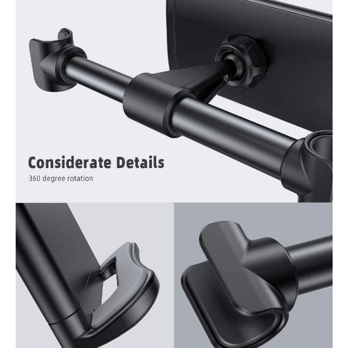 GENERICO - Soporte Ajustable para Tablets y Teléfonos en Asiento Trasero