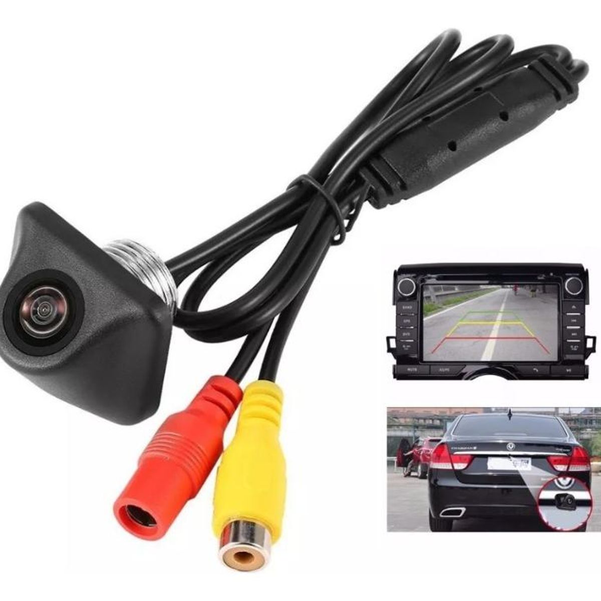 GENERICO - Cámara de Visión Trasera HD 170 Grados Impermeable