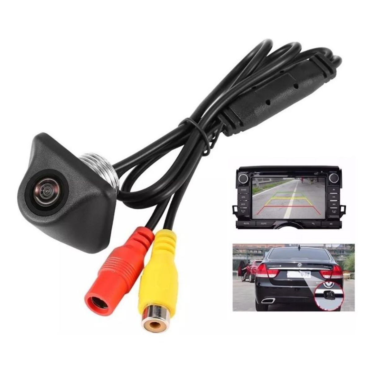 GENERICO - Cámara de Visión Trasera HD 170 Grados Impermeable