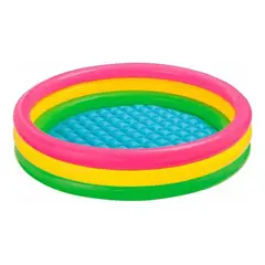 GENERICO - Piscina Inflable Redonda para Niños - Arcoíris 86 cm