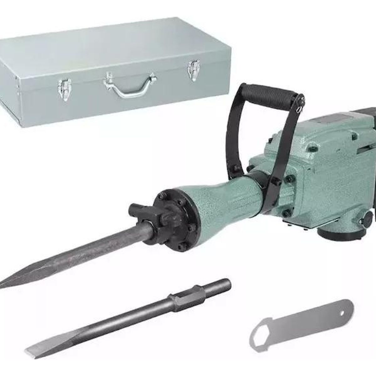 GENERICO - Martillo Demoledor Electrico Cincel 2400W 175Kg con Maleta