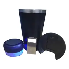 GENERICO - Vaso Térmico con Parlante Bluetooth y Abre Botellas 473ml