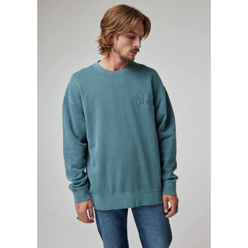 LEE - Polerón Hombre Loose Fit Core Sweatshirt Evergreen