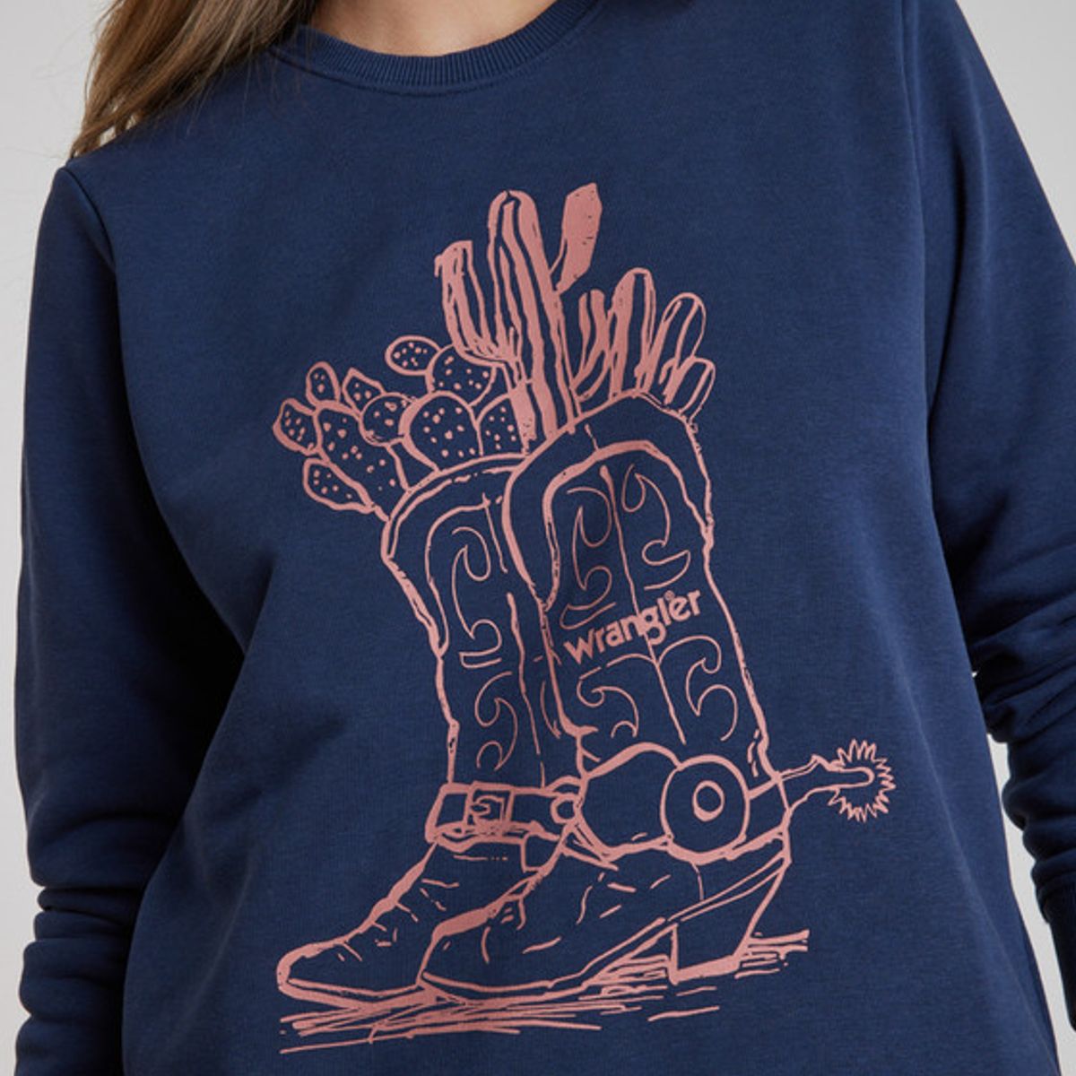 WRANGLER - Poleron Mujer Regular Sweat Navy