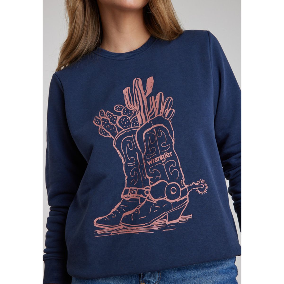 WRANGLER - Poleron Mujer Regular Sweat Navy