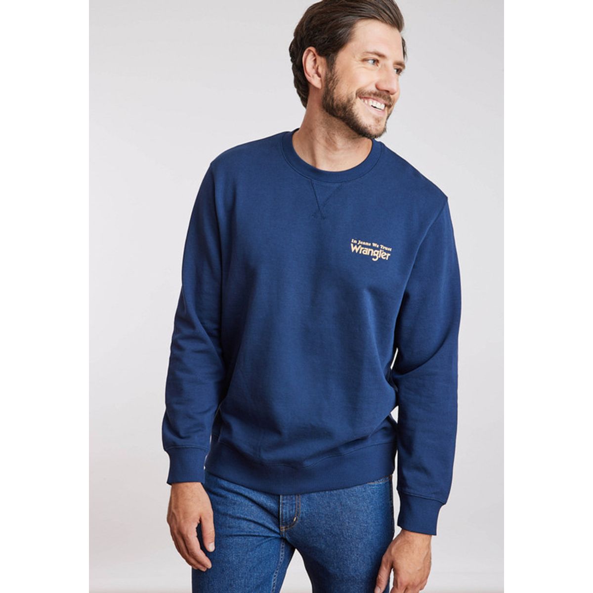 WRANGLER - Poleron Hombre Graphic Sweatshirt Navy