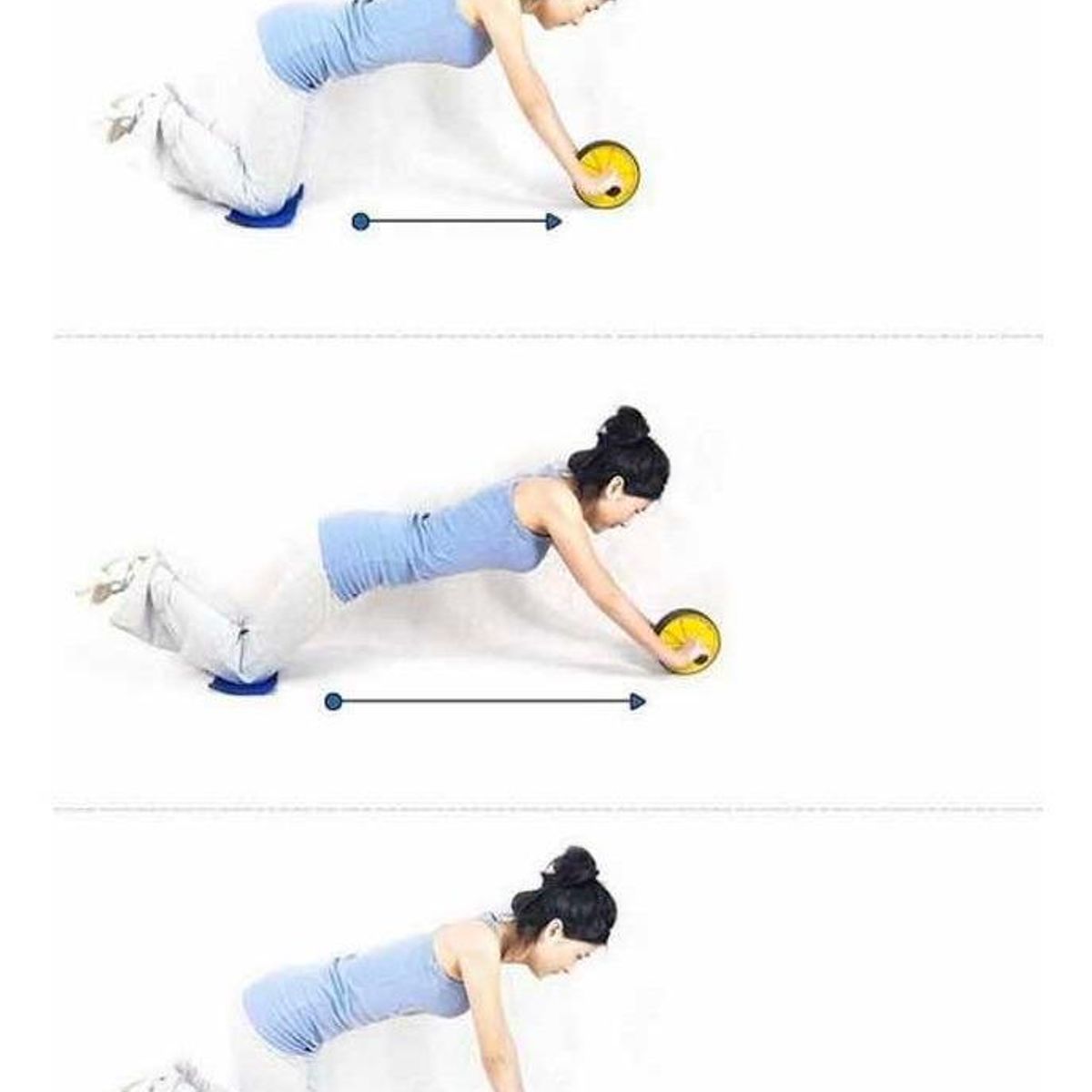 GENERICO - Rueda Abdominal de Ejercicio con Mango Antideslizante