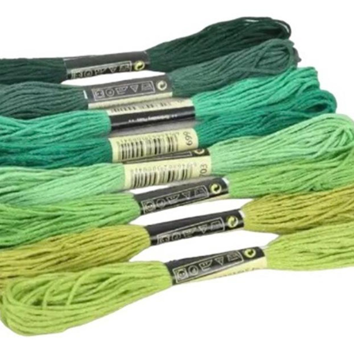 GENERICO - Set de Hilos Bordados en Colores Variados - 8 Uds