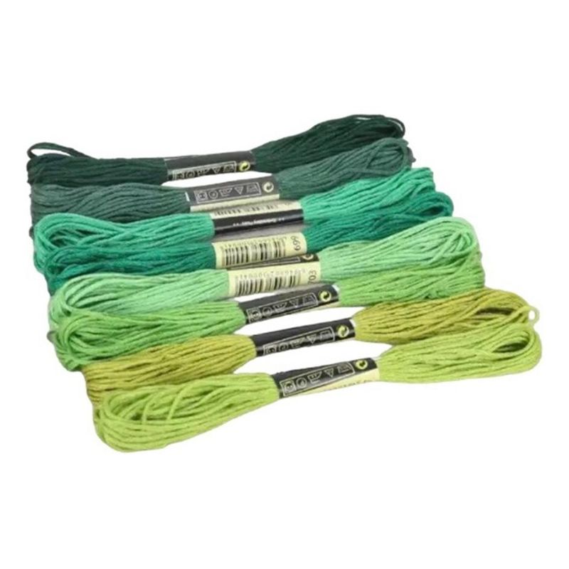GENERICO - Set de Hilos Bordados en Colores Variados - 8 Uds