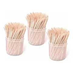 GENERICO - Pack de 100 Mondadientes de Madera para Aperitivos