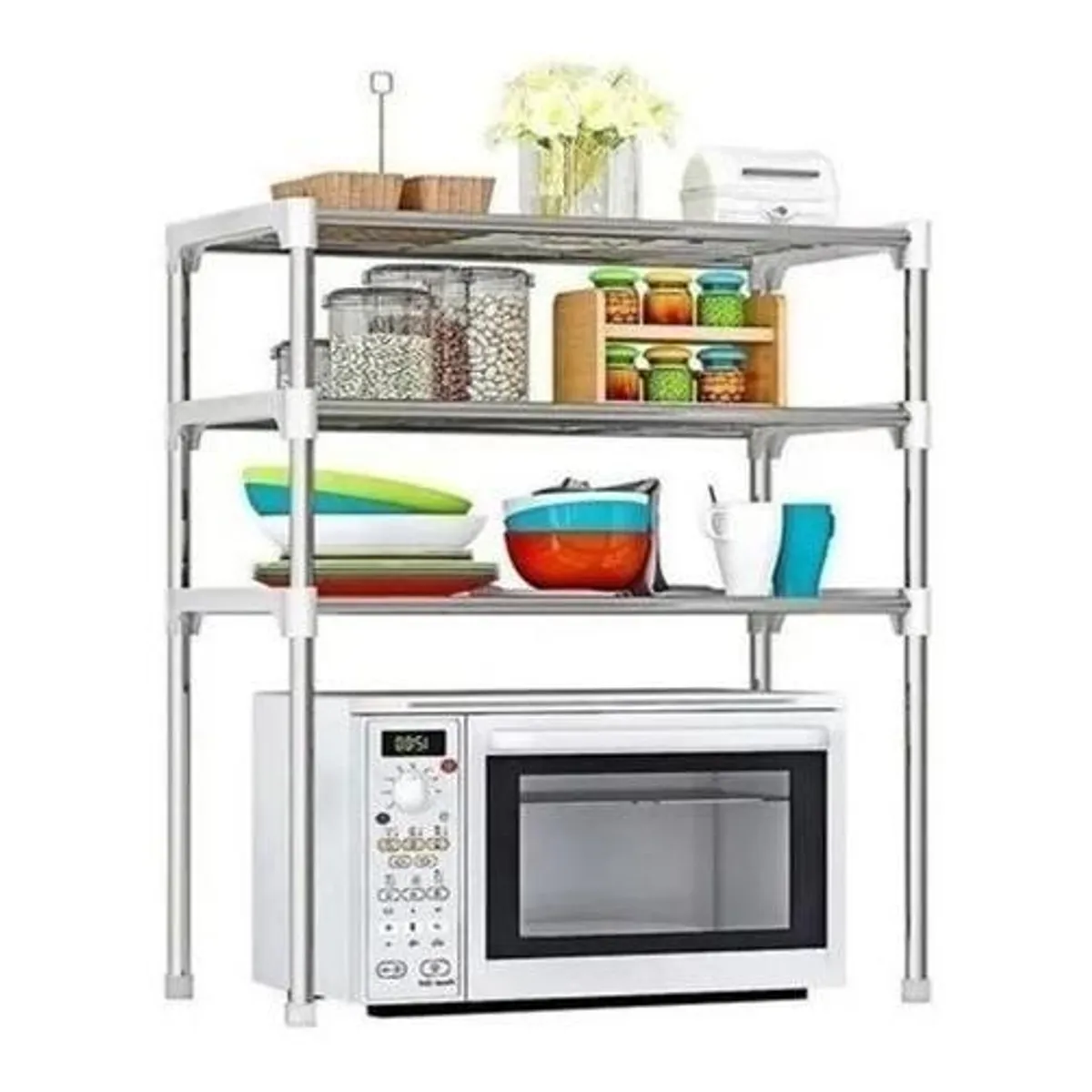 GENERICO - Organizador Ajustable de Cocina y Despensa 3 Niveles